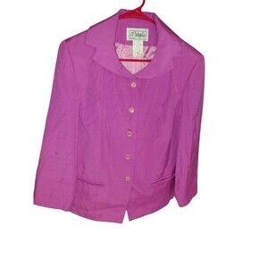 Vintage A'maglia Blazer Purple Womans Size 12 1970's Union Made